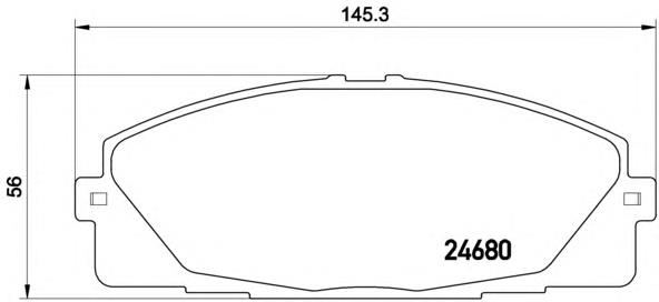 P83139 Brembo sapatas do freio dianteiras de disco