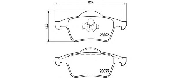 Купить P86014 Brembo Колодки тормозные задние, дисковые