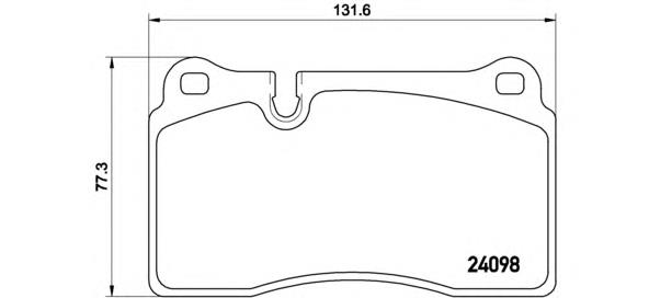 P85110 Brembo sapatas do freio dianteiras de disco