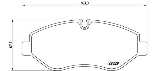 PA6026 Brembo sapatas do freio dianteiras de disco