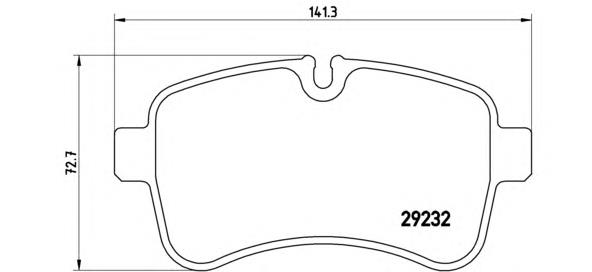 PA6027 Brembo sapatas do freio traseiras de disco