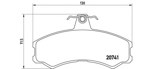 PA6024 Brembo sapatas do freio dianteiras de disco