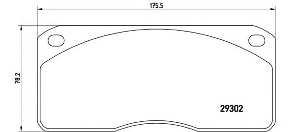 PA6011 Brembo sapatas do freio dianteiras de disco