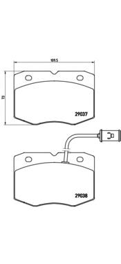 Передние тормозные колодки PA6014 Brembo