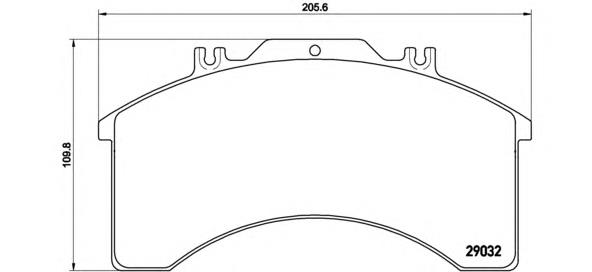 Sapatas do freio dianteiras de disco PA6015 Brembo