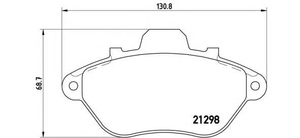 Передние тормозные колодки P61039 Brembo