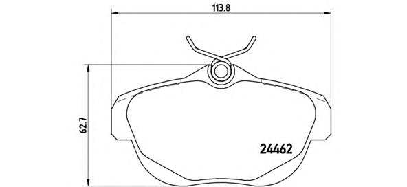 Купить P61087 Brembo Колодки тормозные задние, дисковые