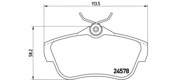 Купить P61095 Brembo Колодки тормозные задние, дисковые