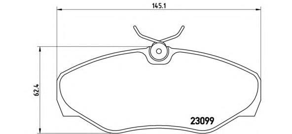 P56061 Brembo sapatas do freio dianteiras de disco