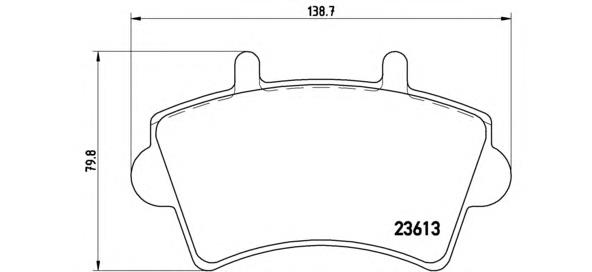 P59039 Brembo sapatas do freio dianteiras de disco