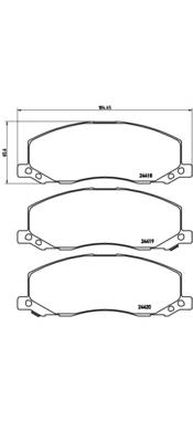 P59058 Brembo sapatas do freio dianteiras de disco