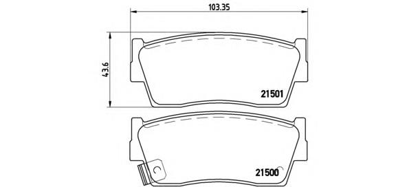 Колодки Brembo P79006 цена, от 21.26 USD