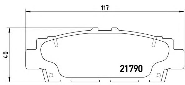 Задние тормозные колодки P83032 Brembo