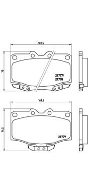 Передние тормозные колодки P83026 Brembo