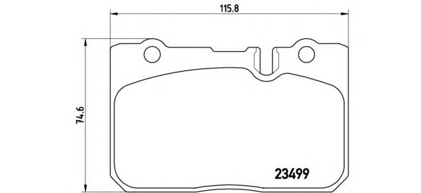 P83039 Brembo sapatas do freio dianteiras de disco