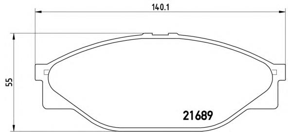 Передние тормозные колодки P83023 Brembo