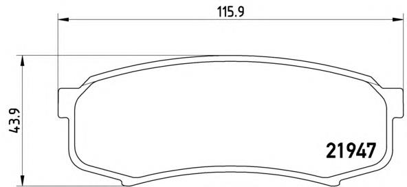 Купить P83024 Brembo Колодки тормозные задние, дисковые