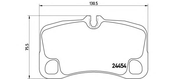 P65022 Brembo sapatas do freio traseiras de disco