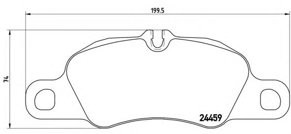 Передние тормозные колодки P65019 Brembo