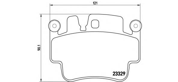 P65009 Brembo sapatas do freio dianteiras de disco