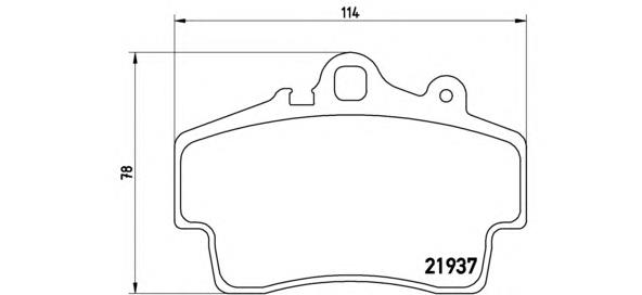 P65007 Brembo sapatas do freio dianteiras de disco