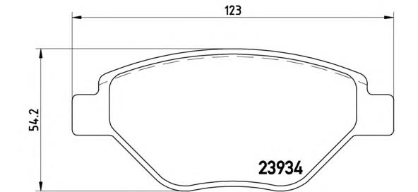 Передние тормозные колодки P68031 Brembo