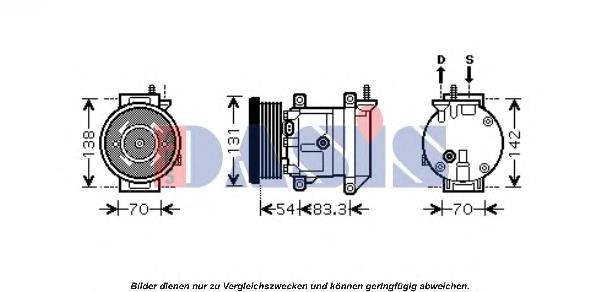 851675N Dasis compressor de aparelho de ar condicionado