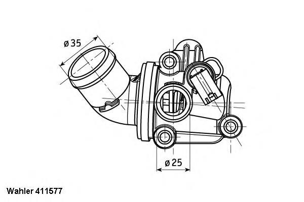 41157780D Wahler termostato