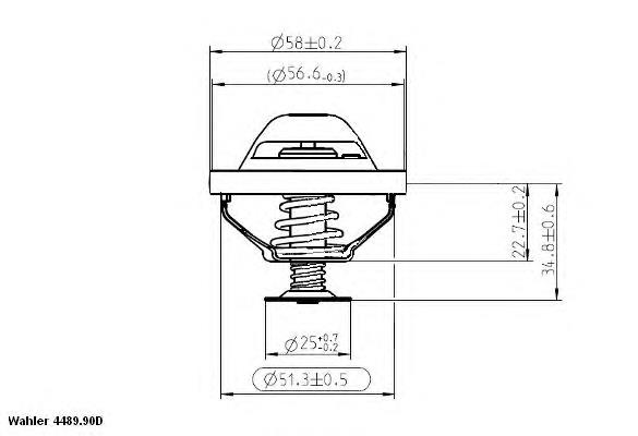 448990D Wahler termostato