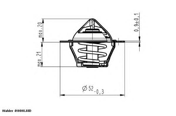 41080888D Wahler Авто термостат