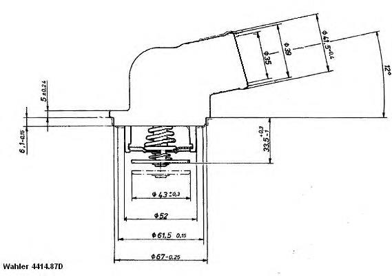 Termostato 441487D Wahler