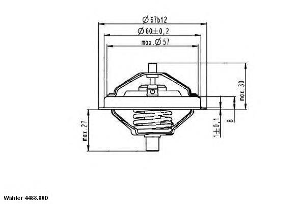 448880D0 Wahler termostato