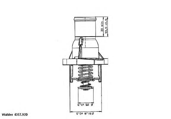 4357.92D Wahler termostato