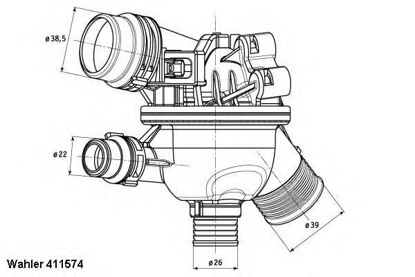 411574102D Wahler termostato