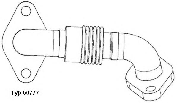 60777D Wahler cano derivado do sistema de recirculação dos gases de escape egr