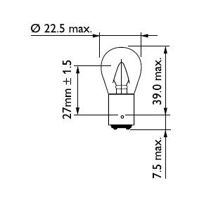 Лампа автомобильная Philips 12401CP