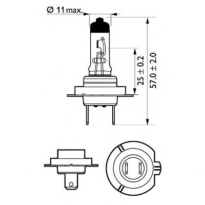 Лампочка ближнего света Philips 12972VPB1 цена, от 4.05 USD