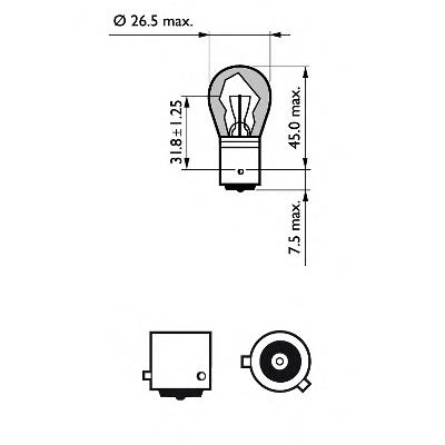 Лампа автомобильная Philips 12496LLECOCP