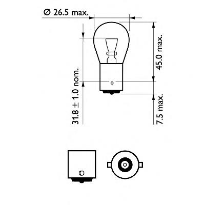 Лампочка 12498VPB2 Philips