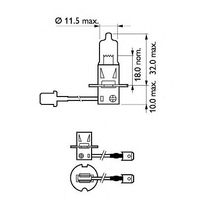 Лампочка галогенная 12336PRB1 Philips