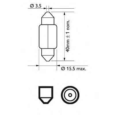 Лампочка 12850CP Philips