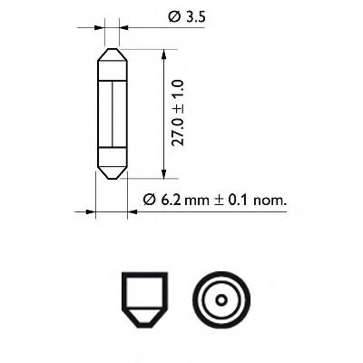 Лампа автомобильная Philips 12818CP