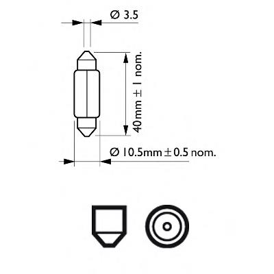Лампочка накаливания Philips 12864CP цена, от 0.48 USD