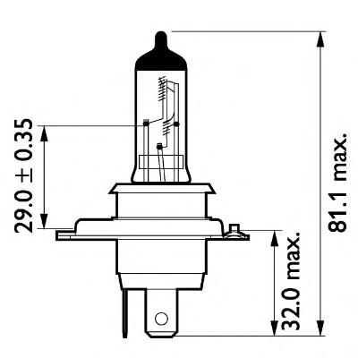 13342MDC1 Philips lâmpada halógena