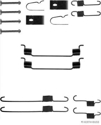 MDX0126380 Hyundai/Kia kit de montagem das sapatas traseiras de tambor