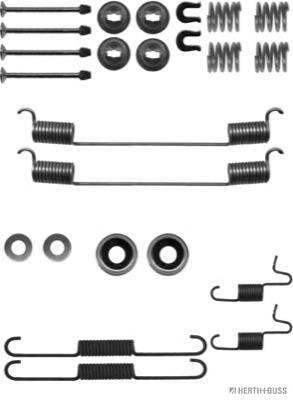 Kit de montagem das sapatas traseiras de tambor para Nissan Vanette (C22)