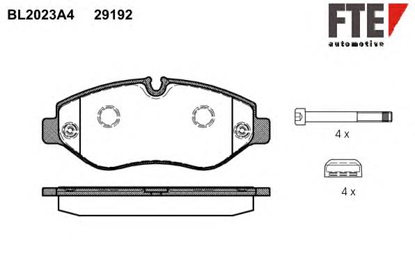 Колодки FTE BL2023A4 цена, от 43.58 USD