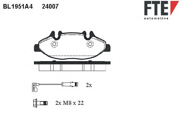 Колодки FTE BL1951A4 цена, от 32.43 USD