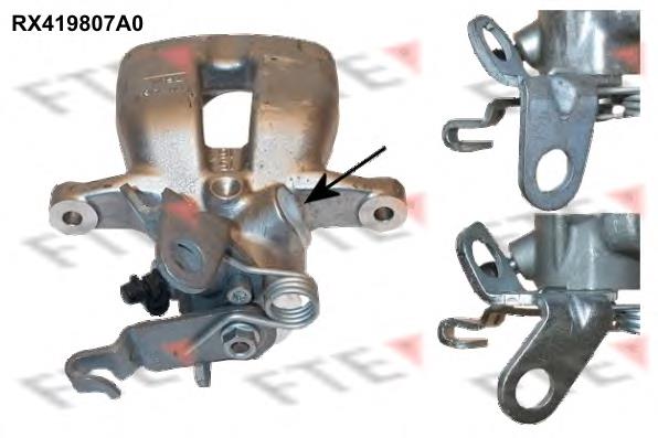 RX419807A0 FTE suporte do freio traseiro esquerdo