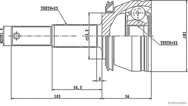 VKJA5526 SKF Junta homocinética externa dianteira